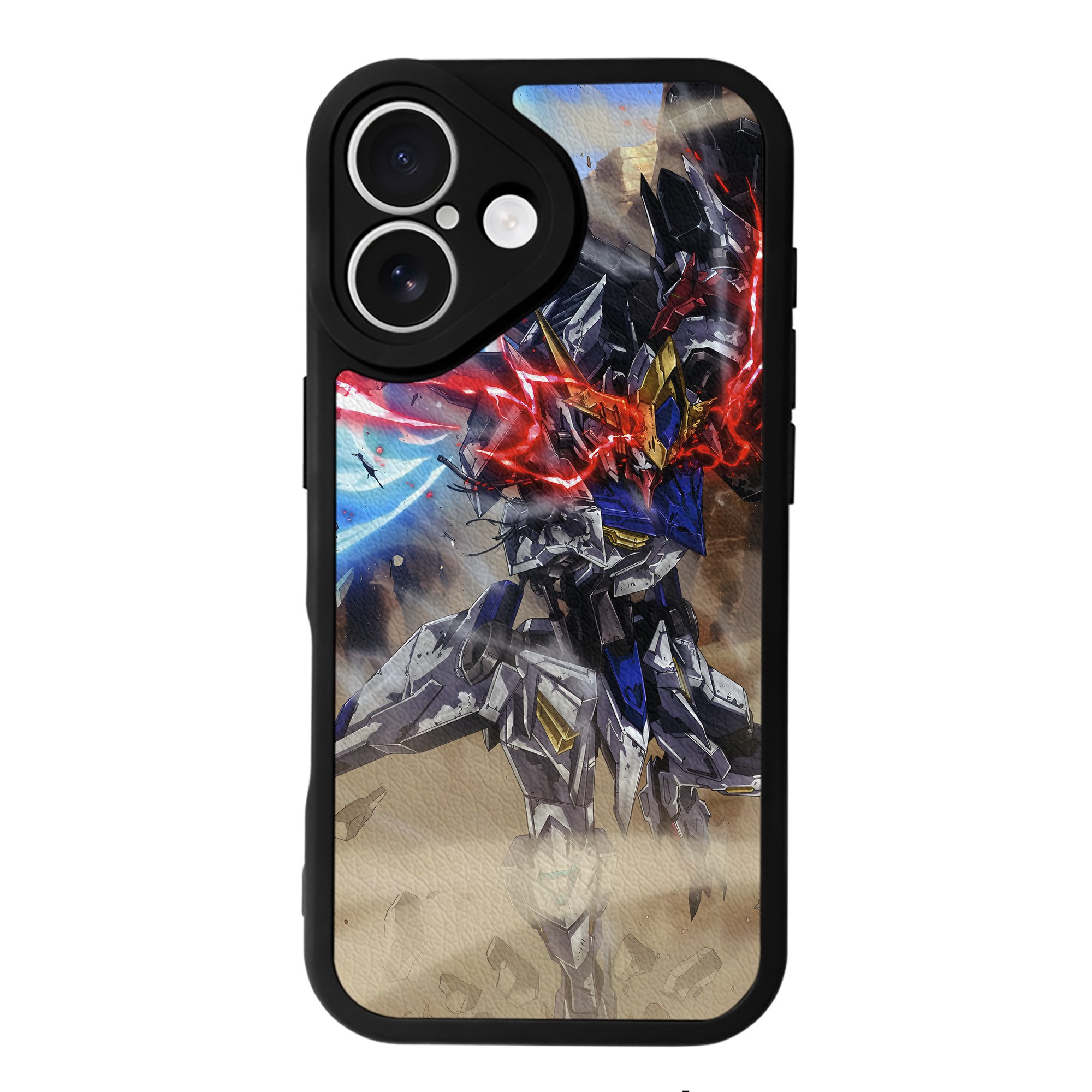 （画像用） 機動戦士ガンダム Mobile Suit Gundam 【iPhone 16シリーズ対応】シリコンスマホケース（レザー調） 材質：シリコン